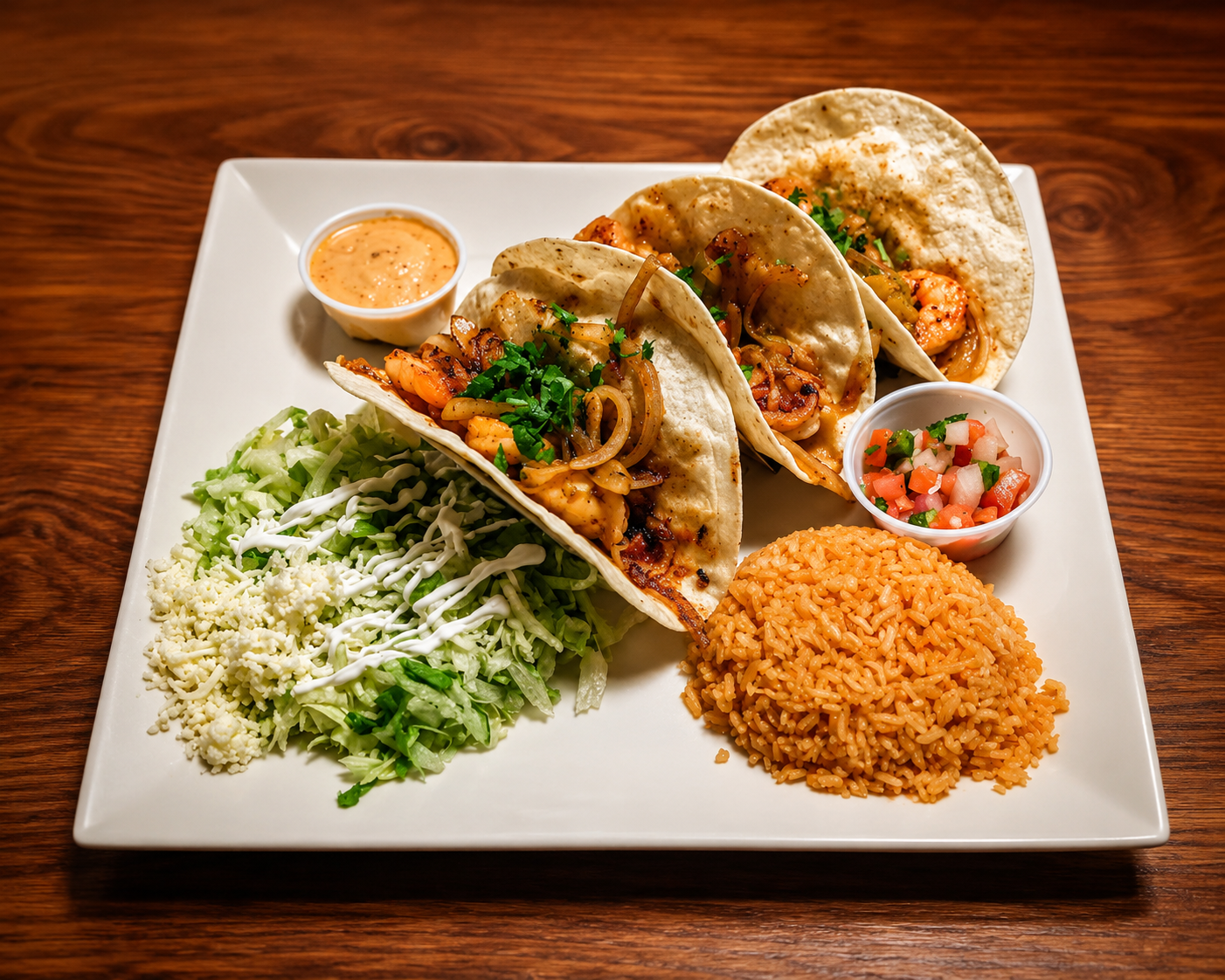 Tacos served at El Tapatio