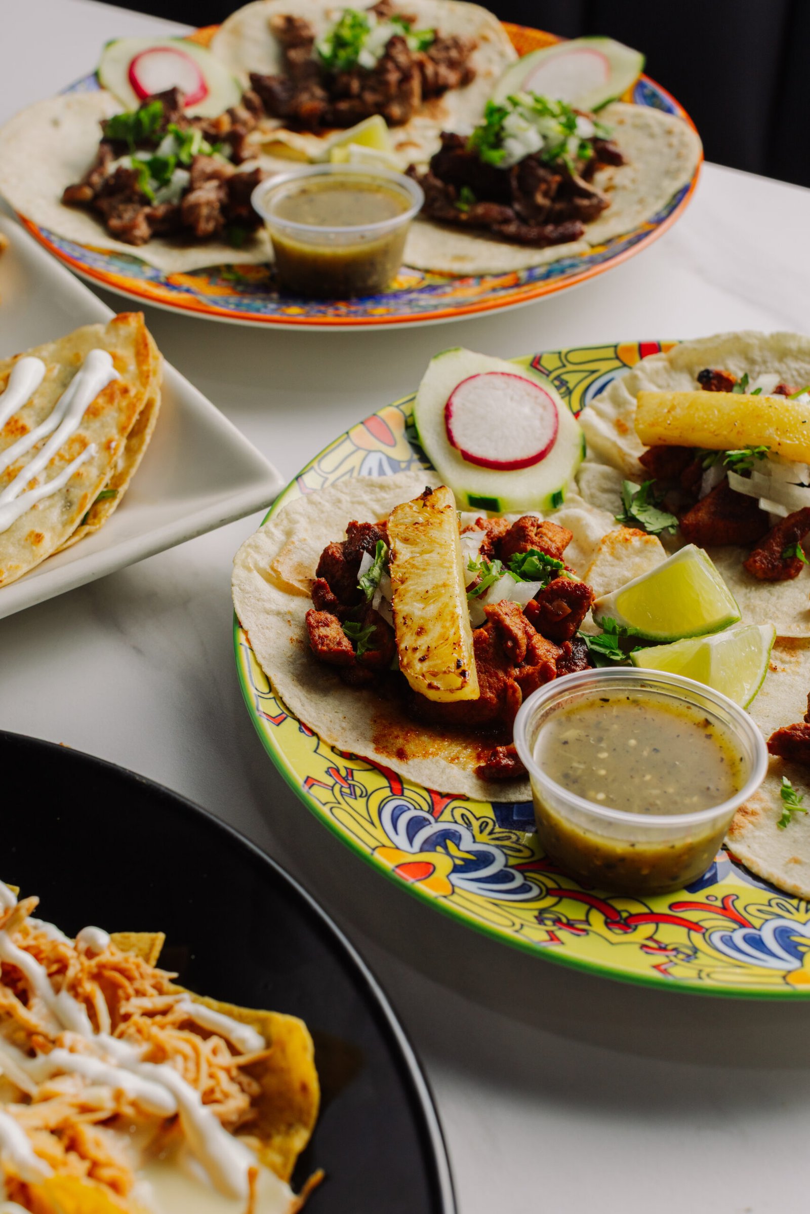 Tacos served at El Tapatio