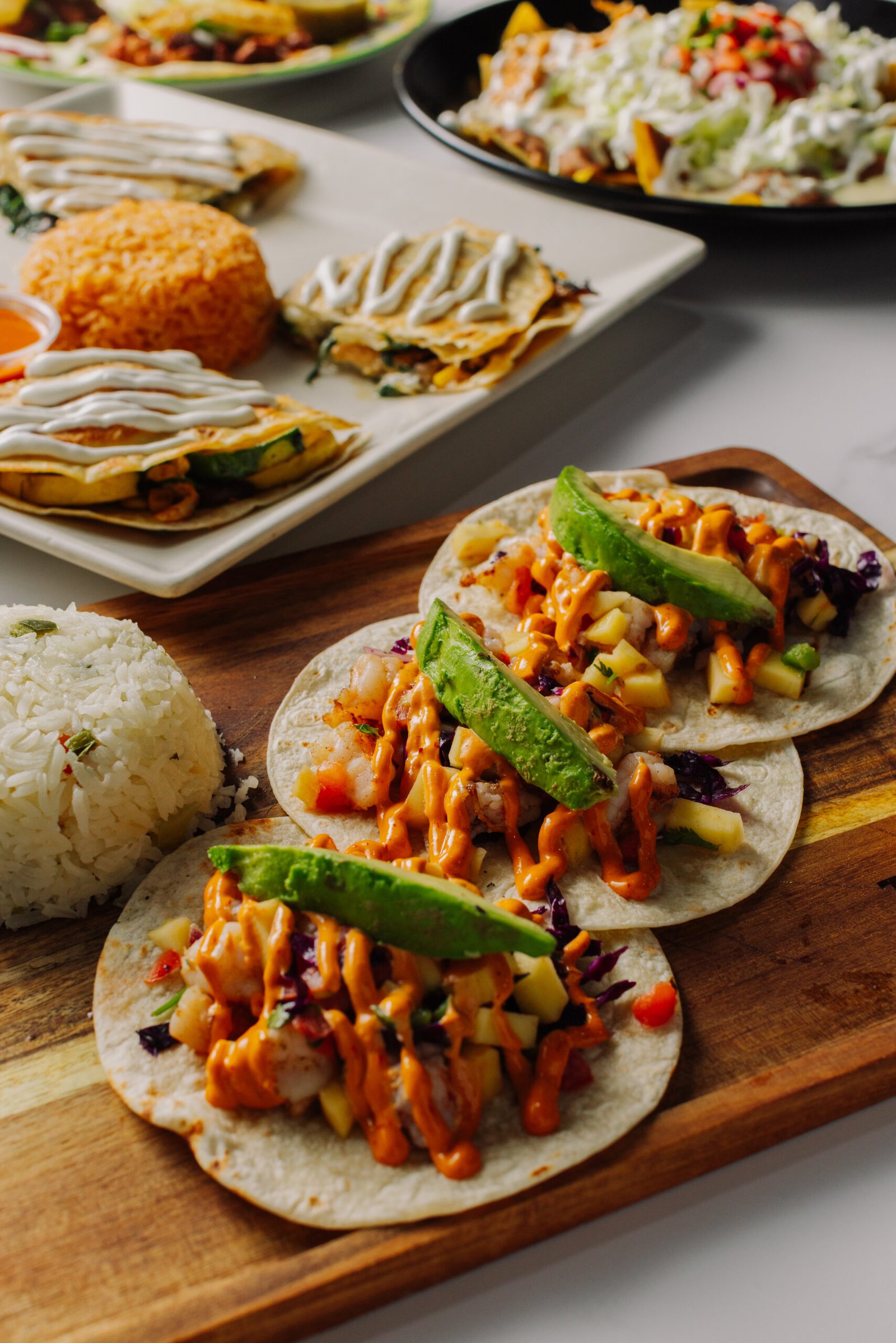 Tacos served at El Tapatio